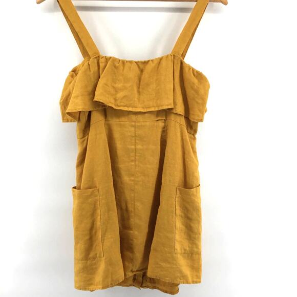 Forever 21 Linen Button Down Mini Dress Medium - Picture 8 of 11